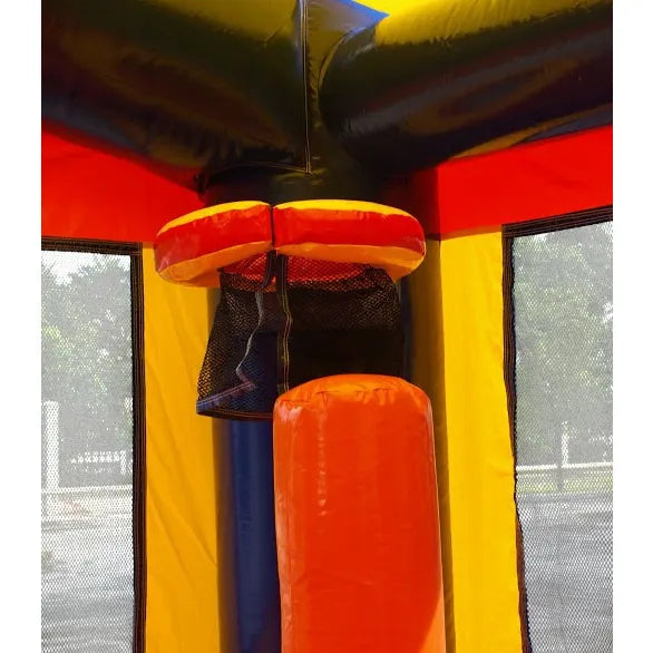Kids Sports Bounce House and Double Lane Slide Combo 15x17