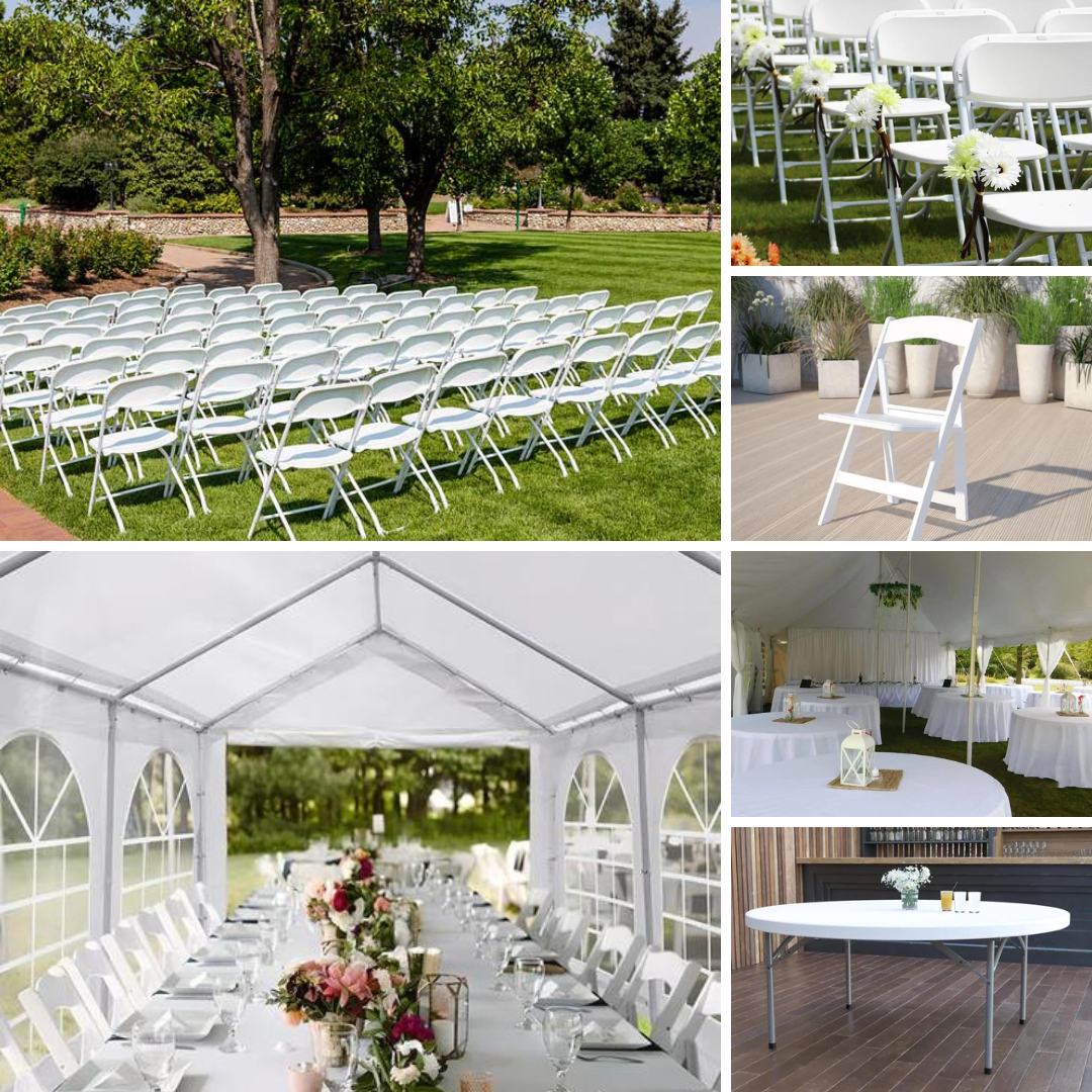 TABLES/CHAIRS/TENTS