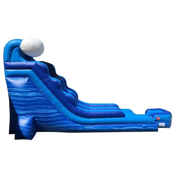 18' Blue Marble Wave Inflatable Water Slide